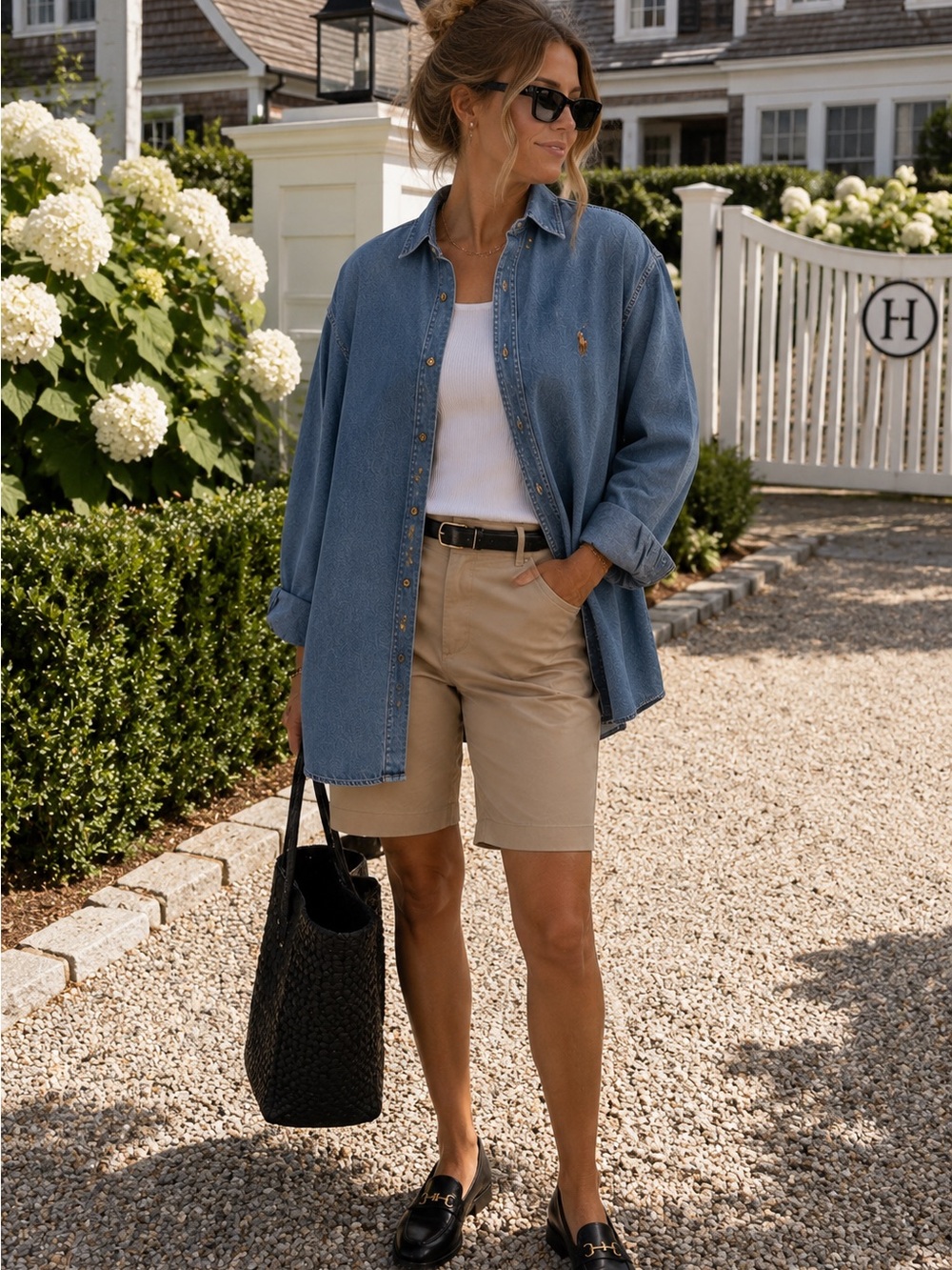 Ralph Lauren Blue Denim Button-Down Shirt